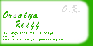 orsolya reiff business card